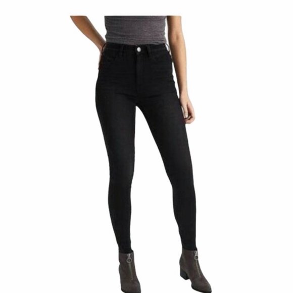 American Eagle Black Super Hi-Rise Jeggings - Picture 1 of 13